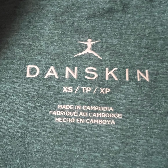 Danskin Full Zip Athletic Jacket, Heathered Blue-Green/Turquoise,Women’s Size XS - Picture 3 of 12